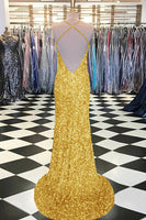 Load image into Gallery viewer, Royal Blue Sequin Mermaid Prom Dress