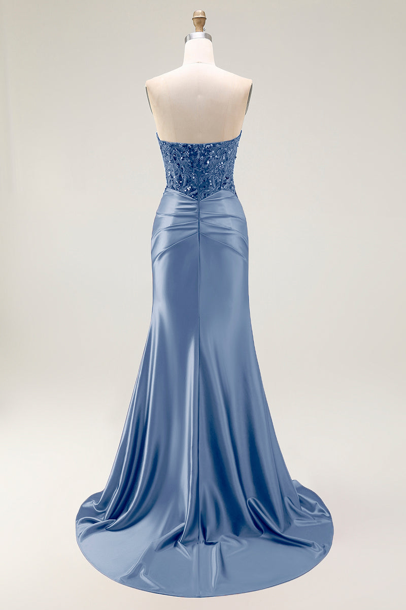 Load image into Gallery viewer, Sparkly Red Mermaid Sweetheart Long Sequin Prom Dress