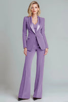 Load image into Gallery viewer, 2 Piece Red Shawl Lapel Elegant Women Prom Suits