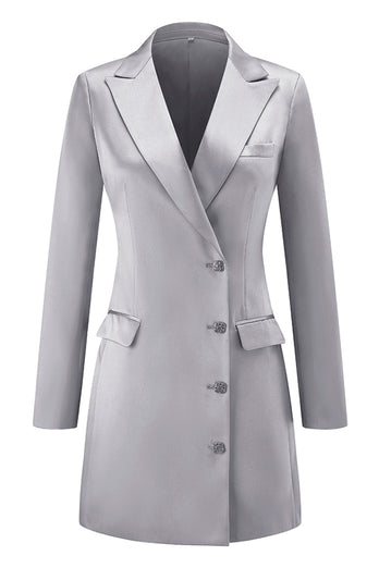Champagne Peak Lapel Single Breasted Prom Blazer