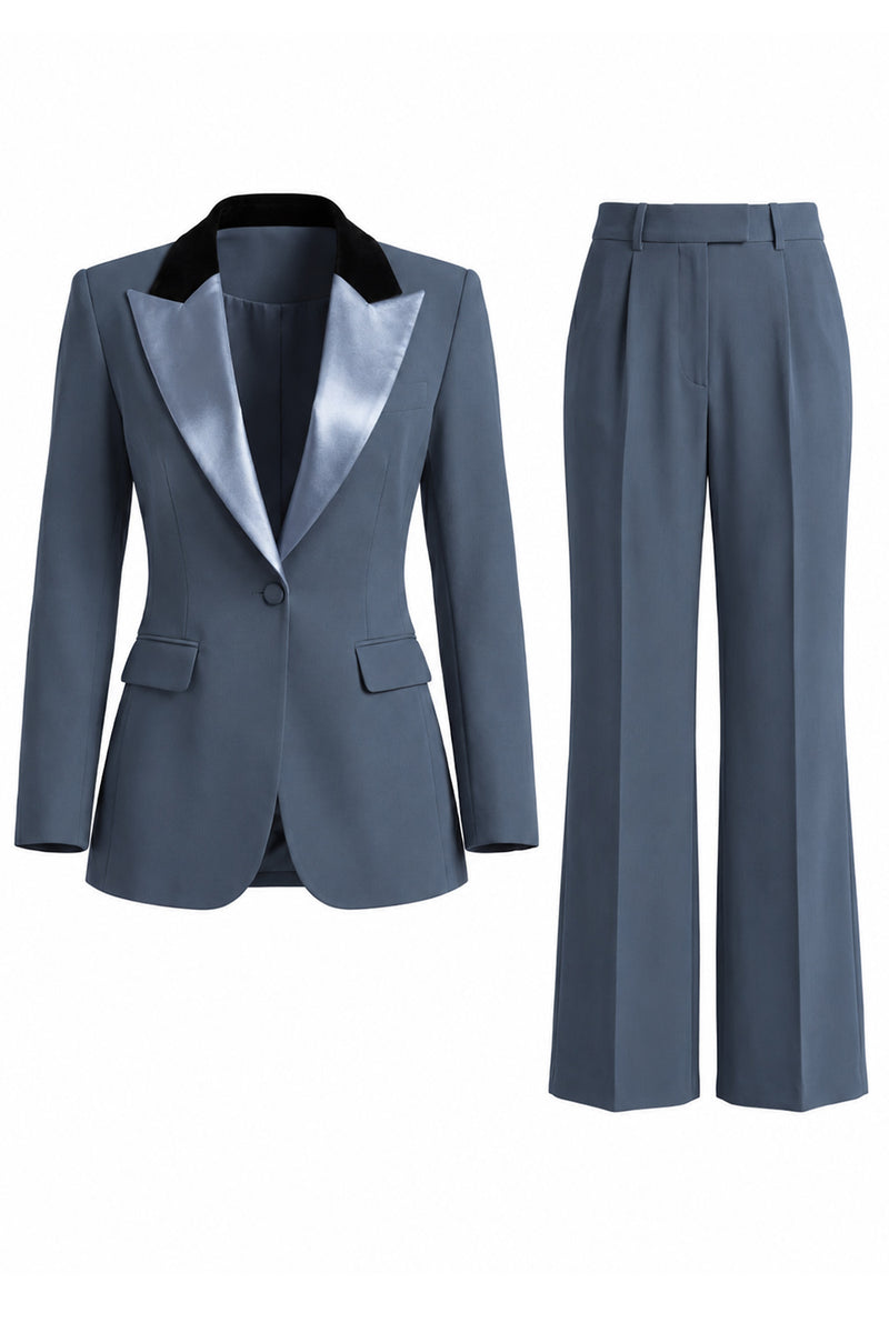 Load image into Gallery viewer, 2 Piece Dark Green Peak Lapel Single Breasted Slim Fit Prom Suits