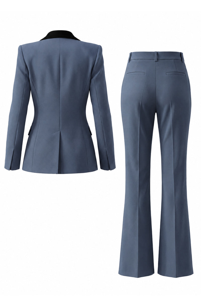 Load image into Gallery viewer, 2 Piece Dark Green Peak Lapel Single Breasted Slim Fit Prom Suits