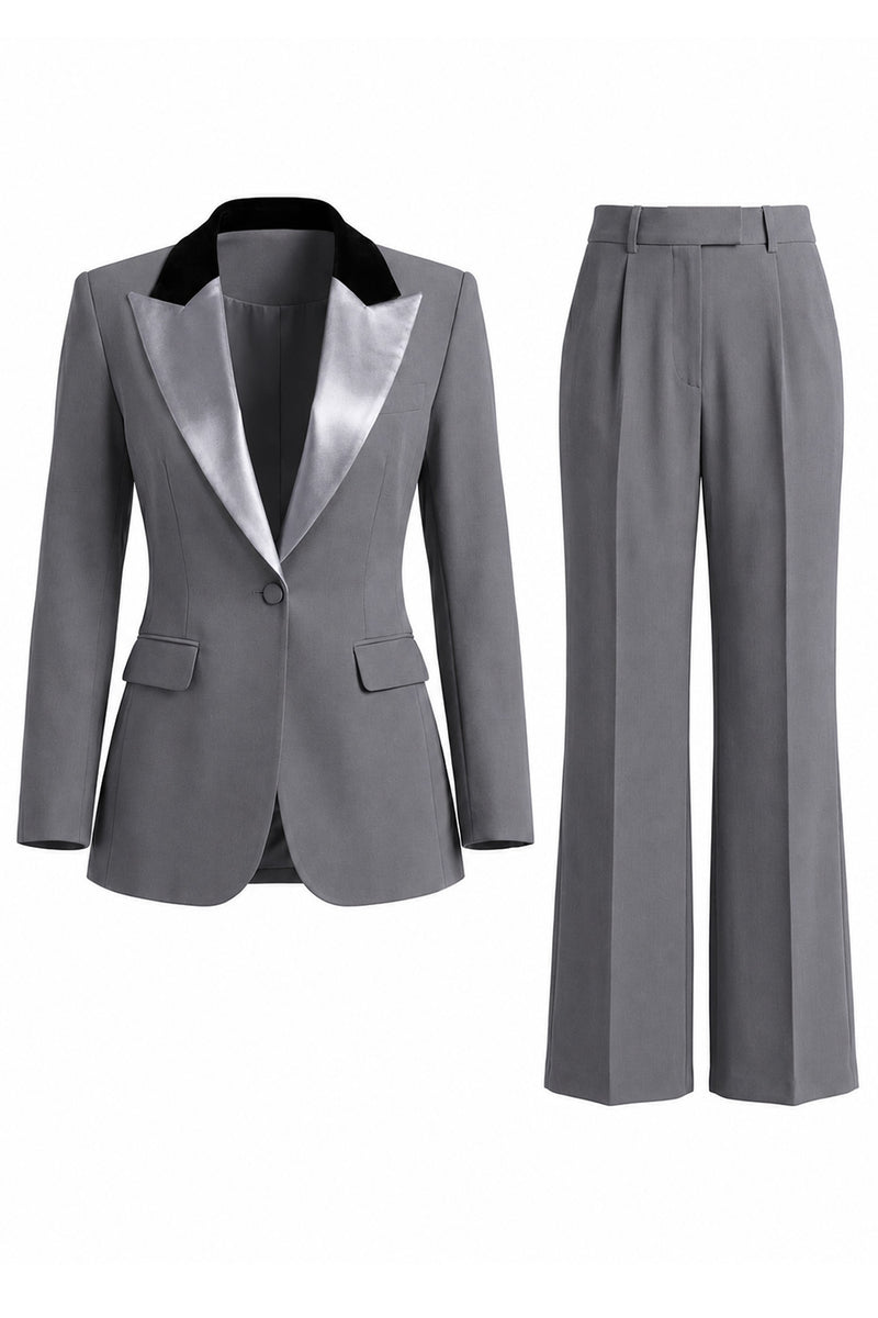 Load image into Gallery viewer, 2 Piece Dark Green Peak Lapel Single Breasted Slim Fit Prom Suits