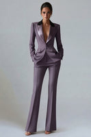 Load image into Gallery viewer, 2 Piece Dark Green Peak Lapel Single Breasted Slim Fit Prom Suits