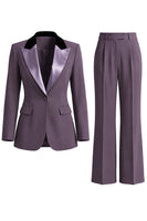 Load image into Gallery viewer, 2 Piece Dark Green Peak Lapel Single Breasted Slim Fit Prom Suits