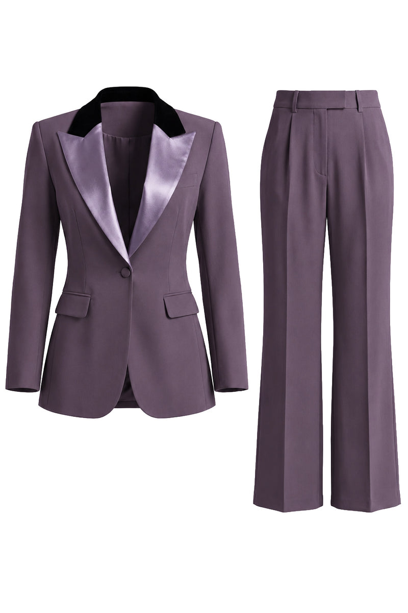 Load image into Gallery viewer, 2 Piece Dark Green Peak Lapel Single Breasted Slim Fit Prom Suits