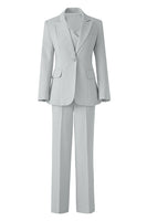 Load image into Gallery viewer, Black 3 Piece Notched Lapel Business Suits with Sleeves