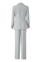 Load image into Gallery viewer, Black 3 Piece Notched Lapel Business Suits with Sleeves