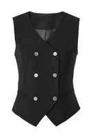 Load image into Gallery viewer, Black 3 Piece Notched Lapel Business Suits with Sleeves