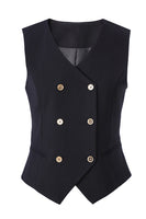 Load image into Gallery viewer, Black 3 Piece Notched Lapel Business Suits with Sleeves