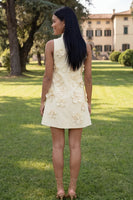 Load image into Gallery viewer, Floral Sage Green Short High Neck A Line Birthday Party Dress
