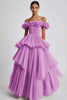 Load image into Gallery viewer, Dusty Sage Ball Gown Tulle Long Formal Dress with Ruffles