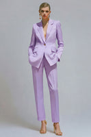 Load image into Gallery viewer, 2 Piece Orange Notched Lapel Single Breasted Slim Fit Prom Suits