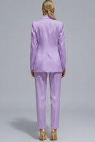 Load image into Gallery viewer, 2 Piece Orange Notched Lapel Single Breasted Slim Fit Prom Suits