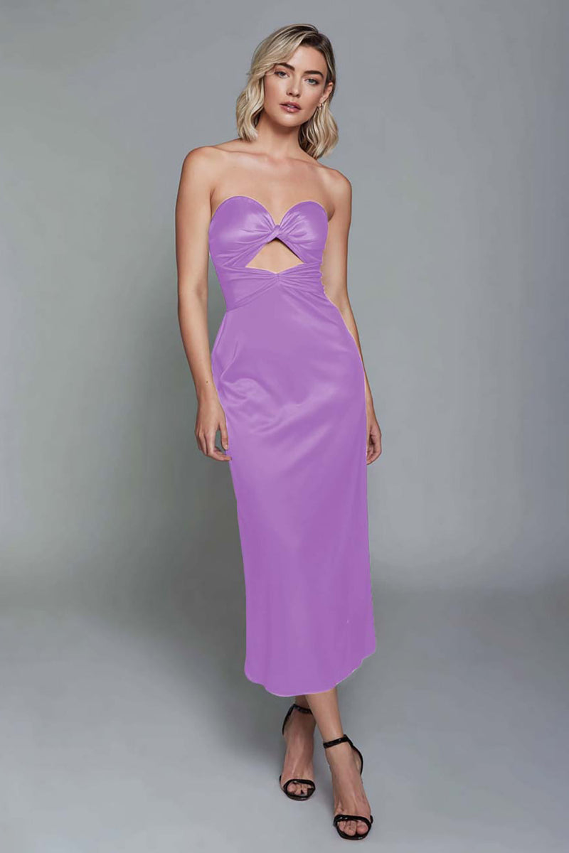 Load image into Gallery viewer, Dark Green Satin Sweetheart Sheath Ankle Length Formal Dress