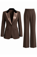 Load image into Gallery viewer, 2 Piece Dark Green Peak Lapel Single Breasted Slim Fit Prom Suits