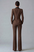 Load image into Gallery viewer, 2 Piece Dark Green Peak Lapel Single Breasted Slim Fit Prom Suits