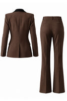 Load image into Gallery viewer, 2 Piece Dark Green Peak Lapel Single Breasted Slim Fit Prom Suits