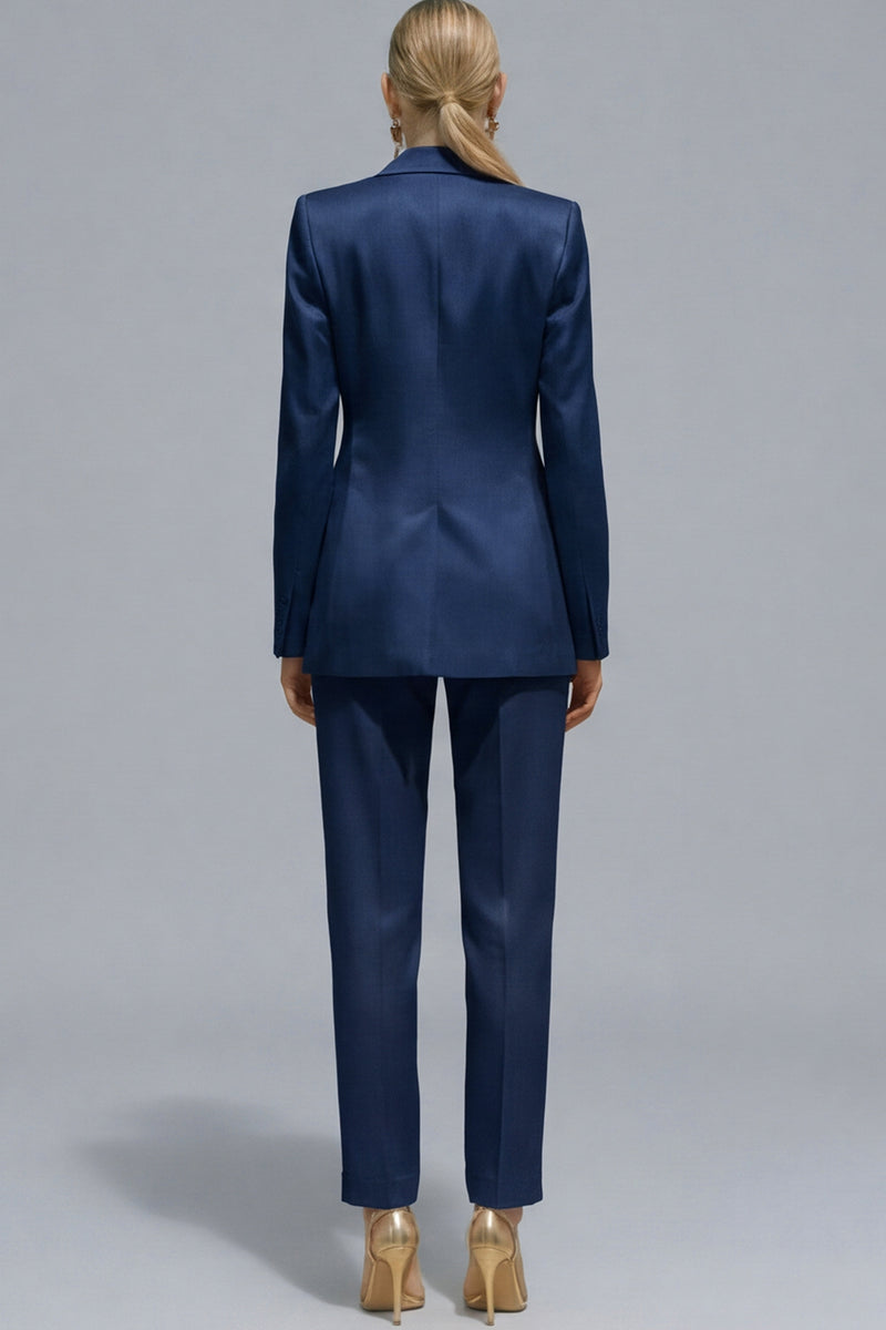 Load image into Gallery viewer, 2 Piece Orange Notched Lapel Single Breasted Slim Fit Prom Suits