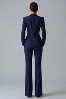 Load image into Gallery viewer, 2 Piece Dark Green Peak Lapel Single Breasted Slim Fit Prom Suits
