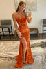 Load image into Gallery viewer, Mermaid Royal Blue Sequin Prom Dress