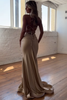Load image into Gallery viewer, Navy Mermaid Spaghetti Straps Lace-Up Back Long Prom Dress