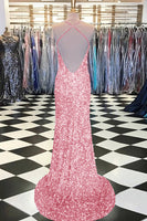 Load image into Gallery viewer, Royal Blue Sequin Mermaid Prom Dress