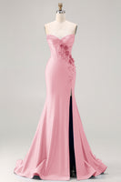 Load image into Gallery viewer, Sparkly Royal Blue Beaded Mermaid Long Corset Prom Dress with Appliques