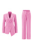 Load image into Gallery viewer, 2 Piece Fuchsia Double Breasted Women Prom Suits