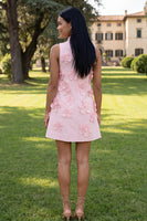 Load image into Gallery viewer, Floral Sage Green Short High Neck A Line Birthday Party Dress