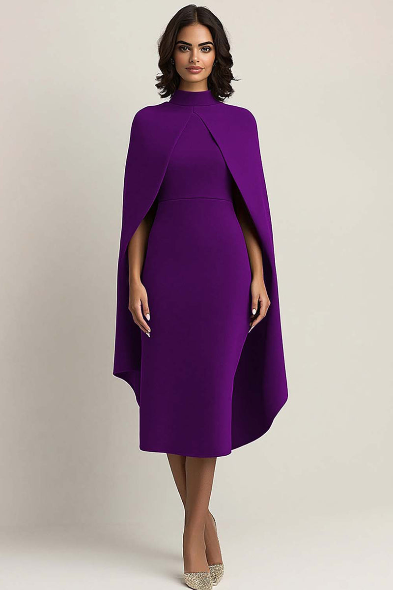 Load image into Gallery viewer, Black Sheath High Neck Long Formal Dress with Shawl