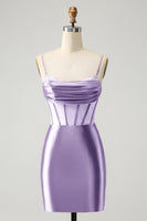 Load image into Gallery viewer, Glitter Fuchsia Corset Beaded Tight Party Dress