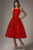 Load image into Gallery viewer, Scoop Neck Black A Line Long Formal Dress