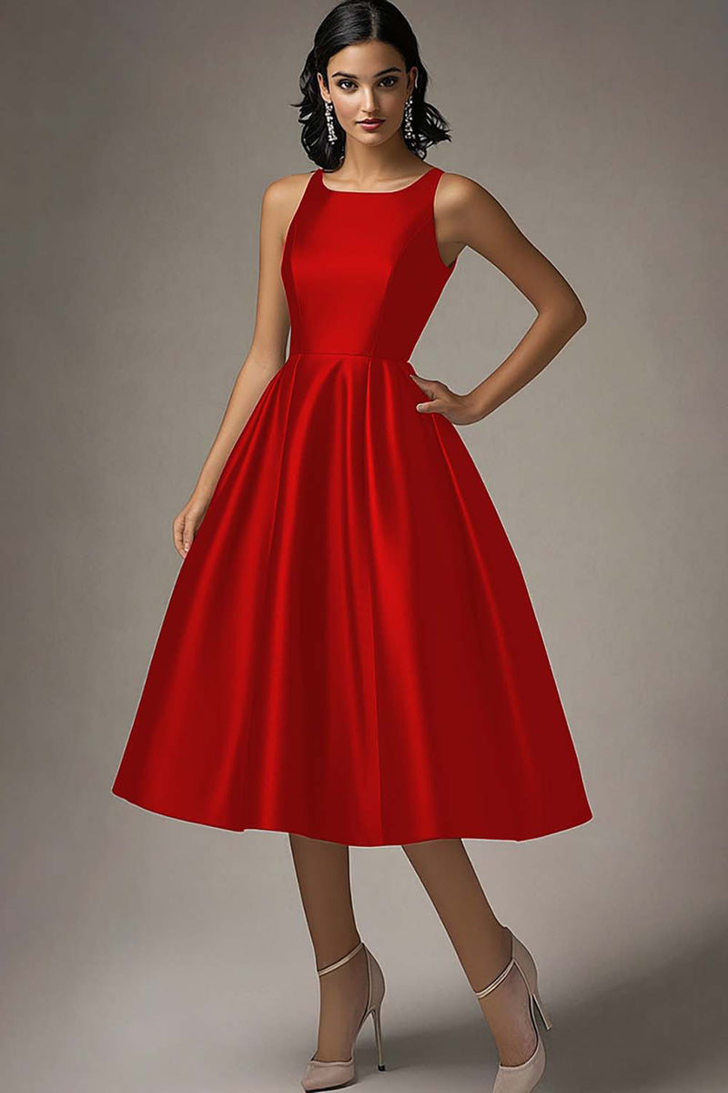 Load image into Gallery viewer, Scoop Neck Black A Line Long Formal Dress