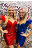 Load image into Gallery viewer, Giltter Black Off-the-Shoulder Tight Short Prom Dress with Feathers