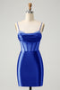 Load image into Gallery viewer, Glitter Fuchsia Corset Beaded Tight Party Dress