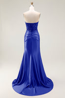 Load image into Gallery viewer, Sparkly Red Mermaid Sweetheart Long Sequin Prom Dress