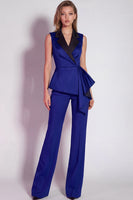 Load image into Gallery viewer, 2 Piece Grey Notched Lapel Business Suits with Sash