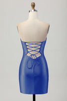 Load image into Gallery viewer, Sparkly Red Sweetheart Beaded Tight Short Prom Dress with Keyholes