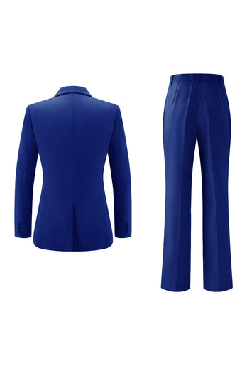 2 Piece Lilac Peak Lapel Women Prom Suits with Sash