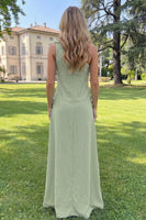 Load image into Gallery viewer, Yellow Sheath Floral One Shoulder Maxi Formal Dress