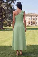 Load image into Gallery viewer, Hot Pink Floral One Shoulder A Line Maxi Formal Dress