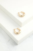 Load image into Gallery viewer, Gold Simple Circle Earrings