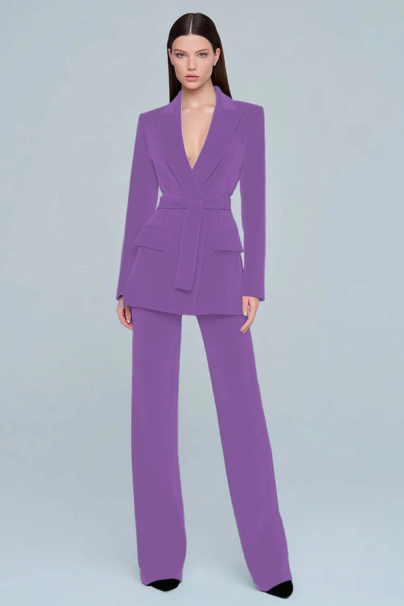 Load image into Gallery viewer, 2 Piece Dark Green Peak Lapel Prom Suits with Sash