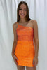 Load image into Gallery viewer, Sparkly Lilac Beaded Tight One Shoulder Short Party Dress