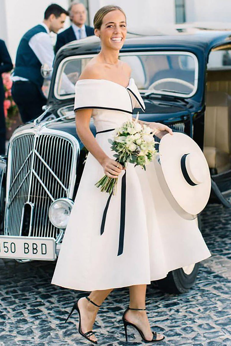 white wedding guest dress White Beach Wedding Guest Dresses
