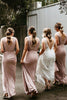 Load image into Gallery viewer, V-Neck Lilac Long Bridesmaid Dress