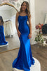 Load image into Gallery viewer, Royal Blue Mermaid Simple Long Prom Dress