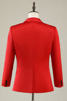 Load image into Gallery viewer, Notched Lapel Red Prom Blazer for Men