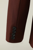 Load image into Gallery viewer, Brown 2 Piece Notched Lapel Men&#39;s Suits